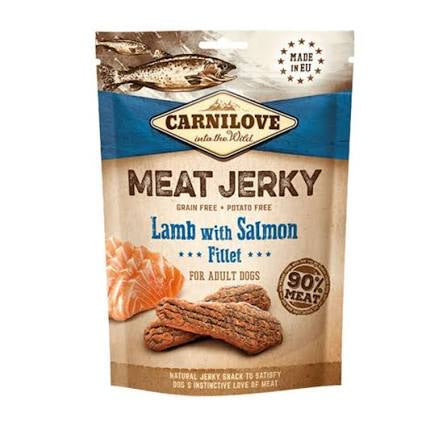 Carnilove Jerky Lamb with Salmon Fillet Dog Treat Carnilove