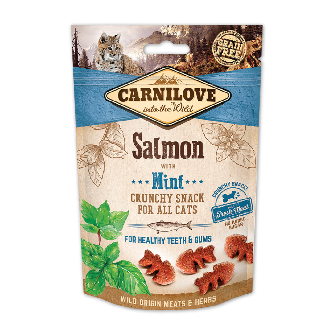 Carnilove Salmon with Mint Grain Free Cat Treats 50g Cat - Food Carilove