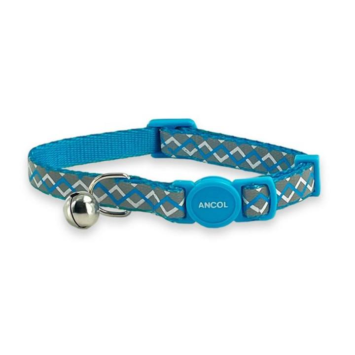Cat collar blue zig zag Pet Market