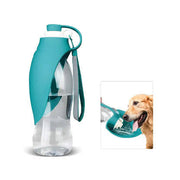 Henry Wag Water Bottle With Blue Leaf Bowl Pet Market