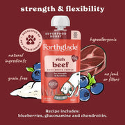 Forthglade Rich Beef Bone Broth Topper 180g