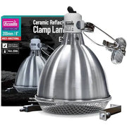 Arcadia Reflector Clamp Lamp with Ceramic Holder (E27) Stainless Steel 20cm Pet Market