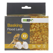 PR 2-Pack Basking Flood Lamp 60w ES Pet Market