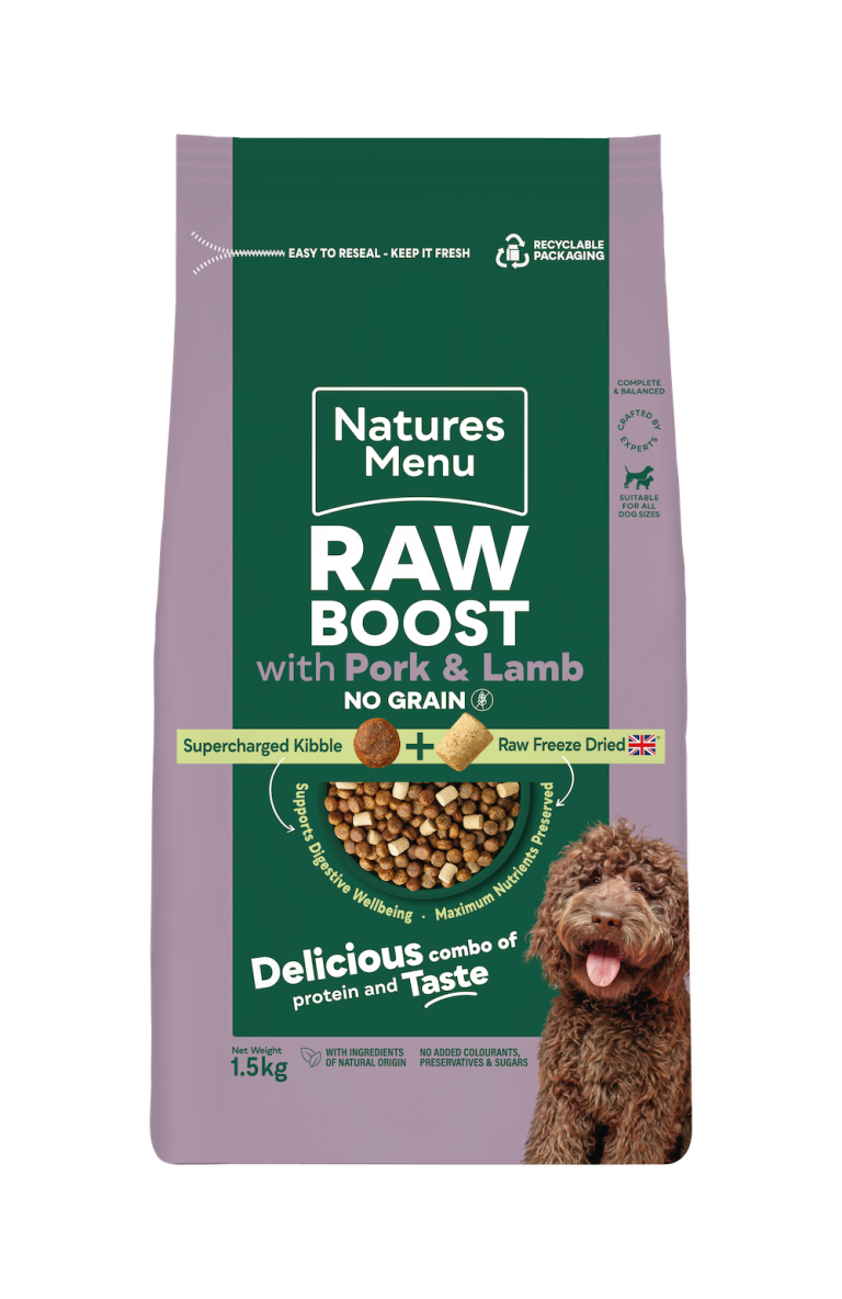 Natures Menu Raw Boost Pork + Lamb 1.5kg DOG - FOOD Natures Menu
