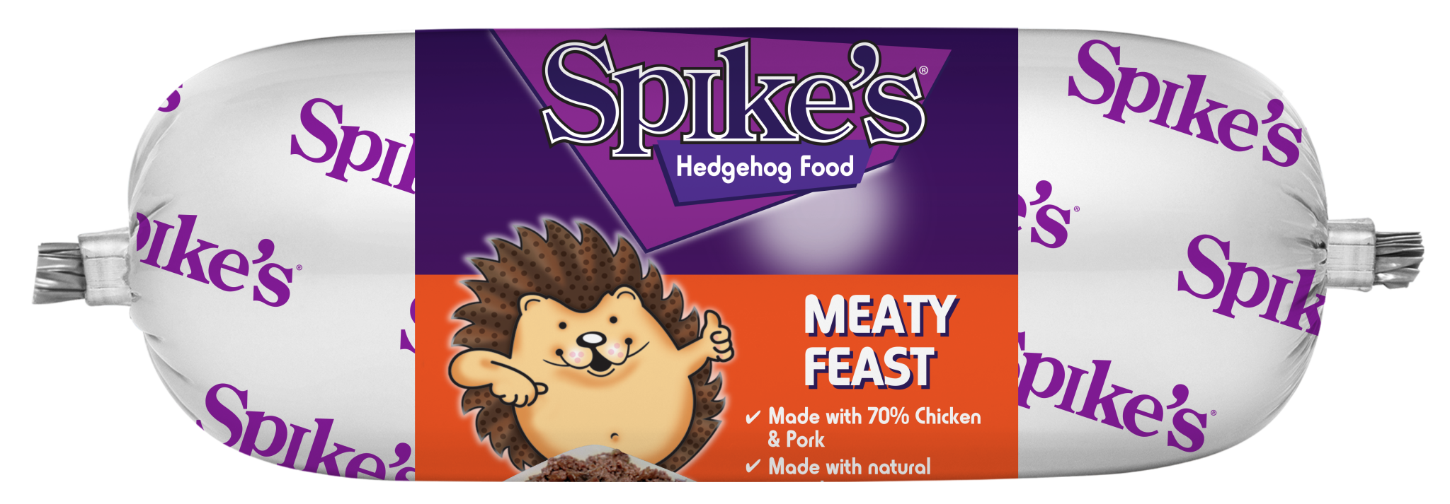 Spikes Hedgehog Food Meaty Feast 120g Sausage Spikes