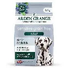 Arden Grange Sensitive Fish dog food bag showing the product packaging with fish ingredients and brand logo.