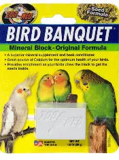 ZM Bird Banquet Seed Mineral Block SMALL Bird Supplement Zoo med