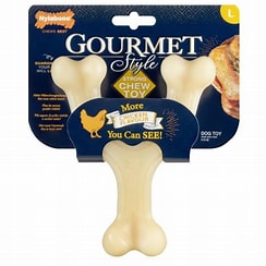 Nylabone Maximum Strength Tough Extreme Gourmet Wishbone Dog Chew Toy Chicken Dog Toy Nylabone