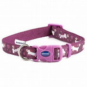 FASHION COLLAR PURPLE BONE ADJUSTABLE Dog accessories Ancol