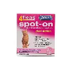 Johnsons 4fleas Spot-on For Cats & Kittens up to 4kg 2 Vials Johnson’s