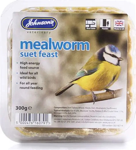 Johnsons Mealworm Suet Feast 280g Pet Market