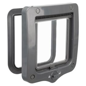 2-Way Flap Door Grey Pet Market