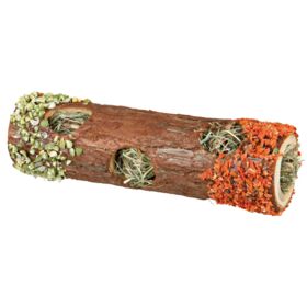 Wooden Tunnel With Hay Pet Market
