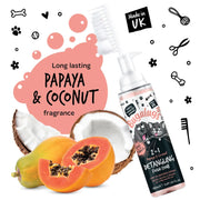2 in 1 Detangling Foam Comb (Papaya & Coconut) Grooming Bugalugs