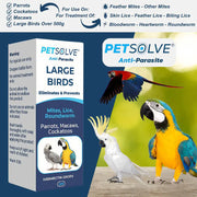 Petsolve Anti-Parasite drops 5ml Large Bird Pet Market