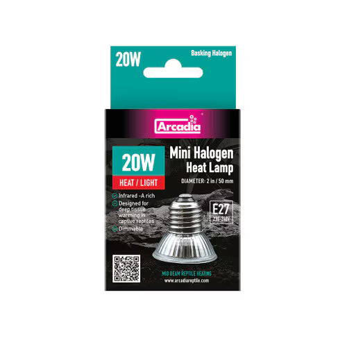 Arcadia Mini Halogen Heat Lamp 20w Pet Market
