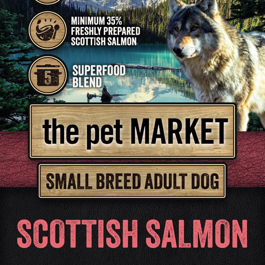 Superfood 65 Small breed Adult Dog Scottish Salmon Dry Complete kibble the Pet MARKET