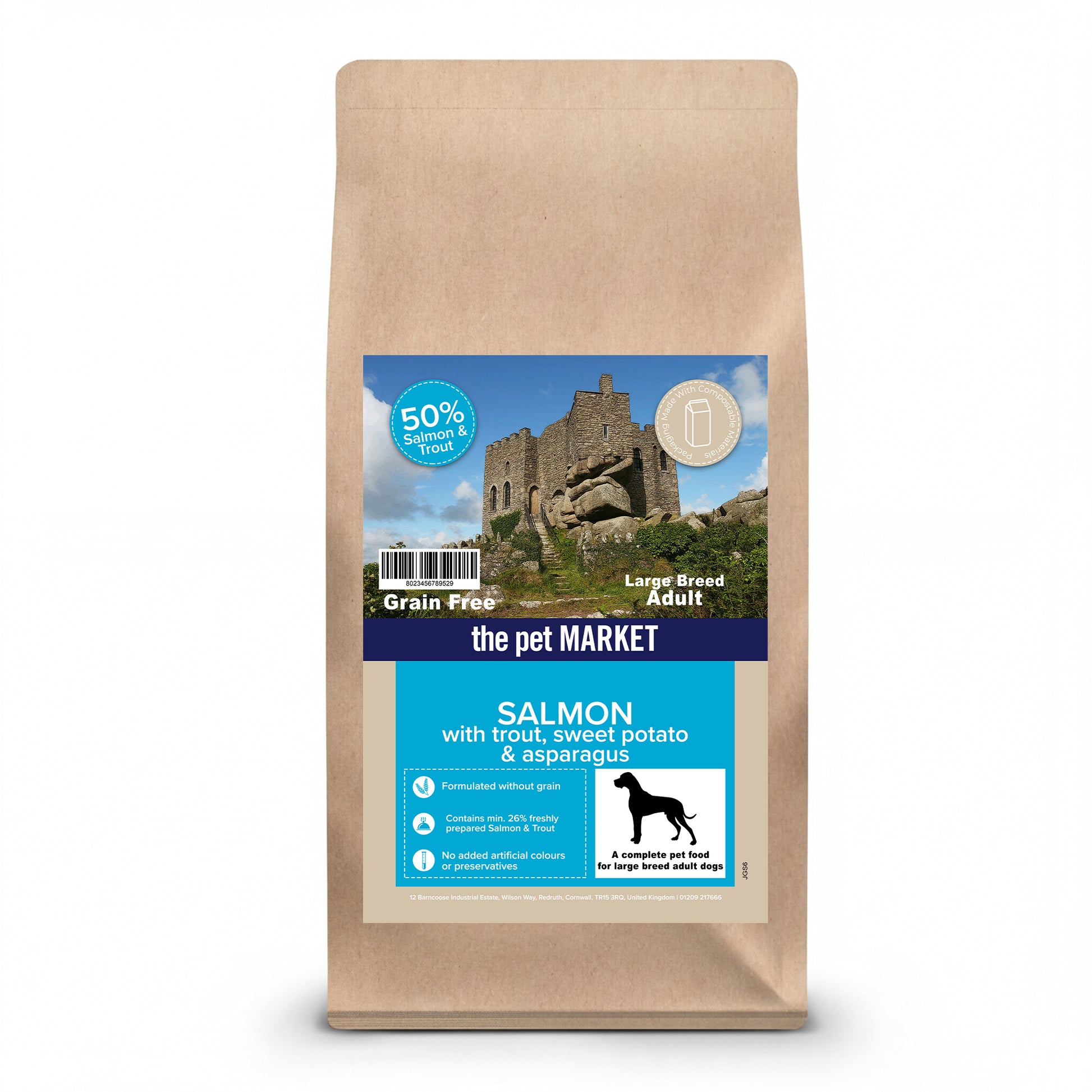 Grain Free Salmon with Trout Large Breed 2kg Pet Market