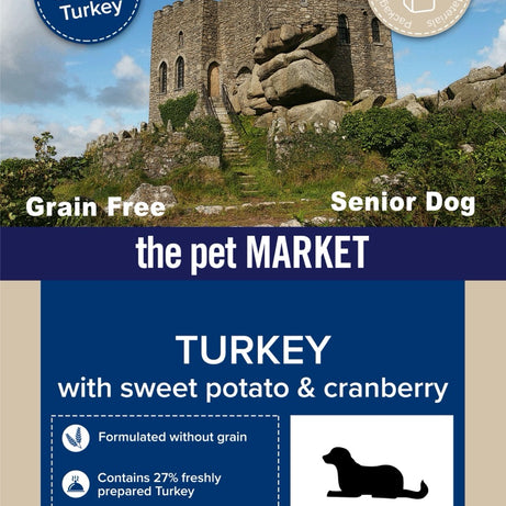 Grain Free Senior Dog Turkey Dry Complete kibble the Pet MARKET