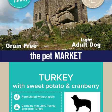 Grain Free Light Adult Dog Turkey Dry Complete kibble the Pet MARKET
