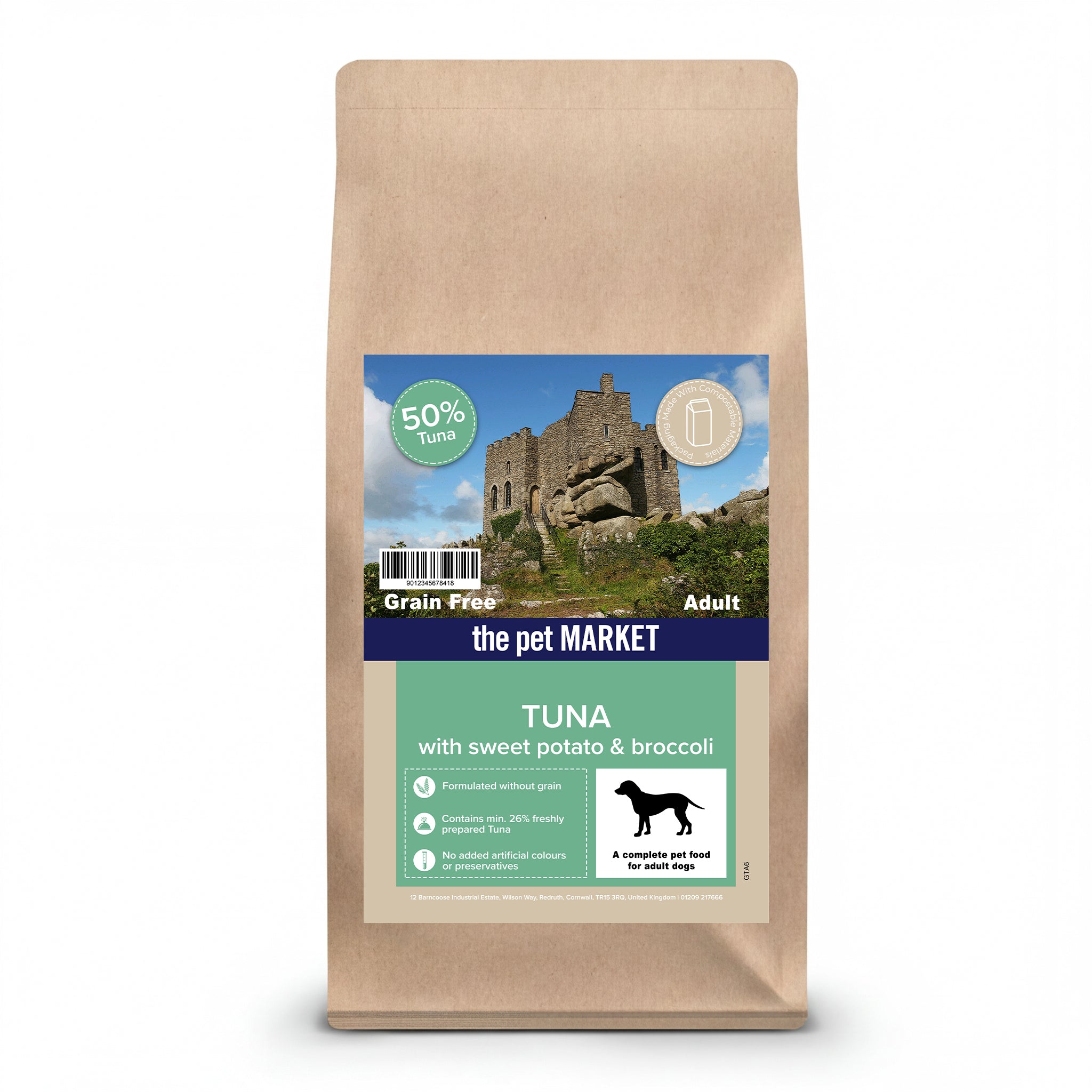 Grain Free Adult Dog Tuna Dry Complete kibble the Pet MARKET