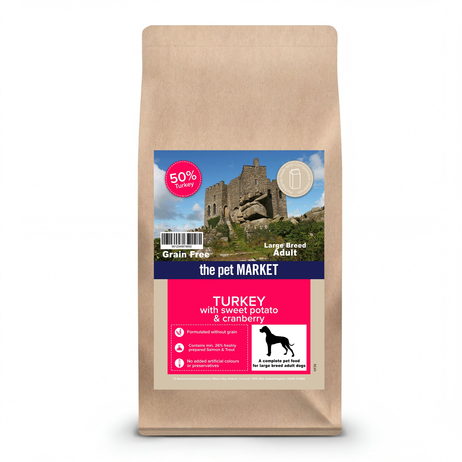 The Pet Market Turkey With Sweet Potato LB 2kg Pet Market