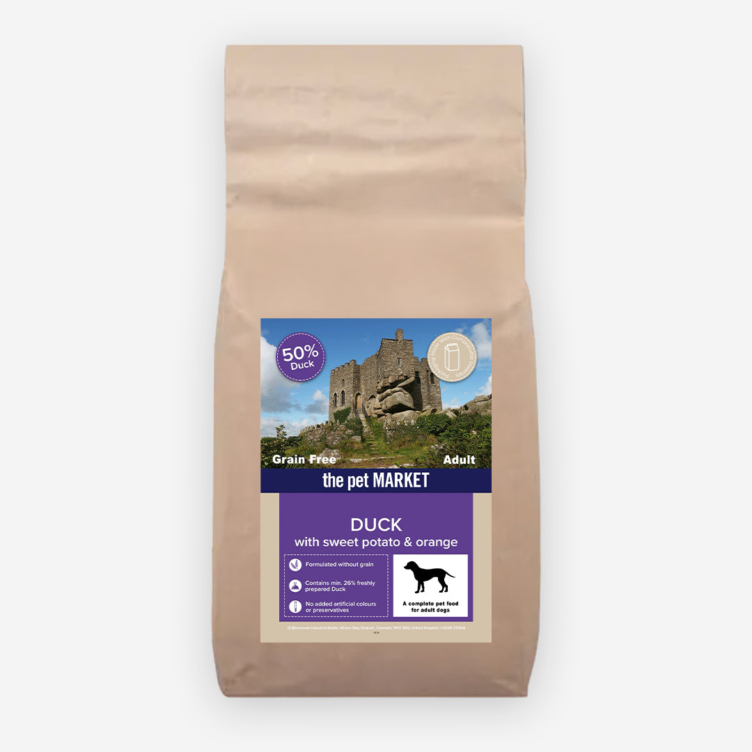 Grain Free Adult Dog Duck Dry Complete kibble the Pet MARKET