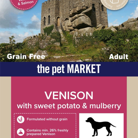 Grain Free Adult Dog Venison Dry Complete kibble the Pet MARKET