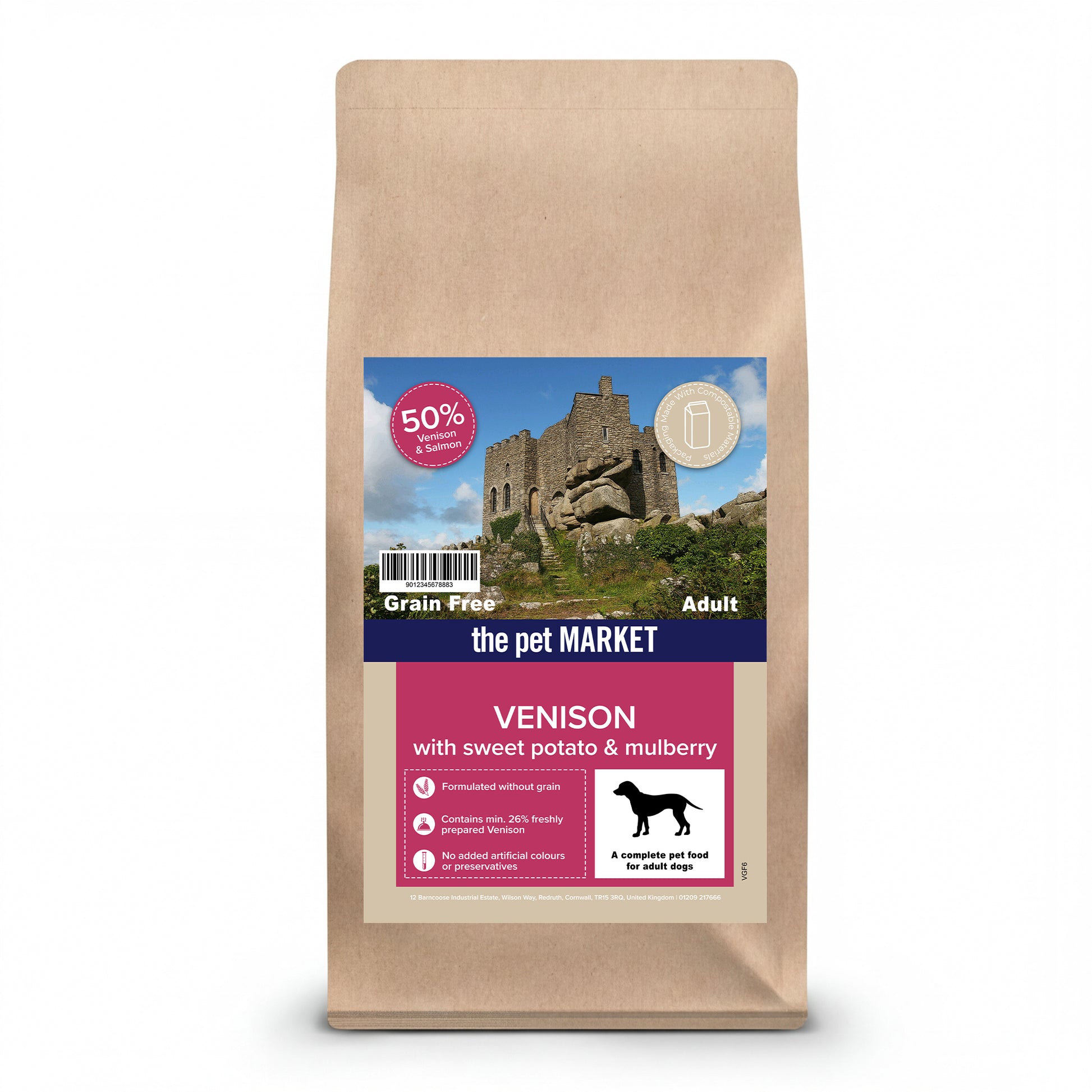 Grain-free - Venison With Sweet Potato & Mulbury - Adult 6kg PetMarket