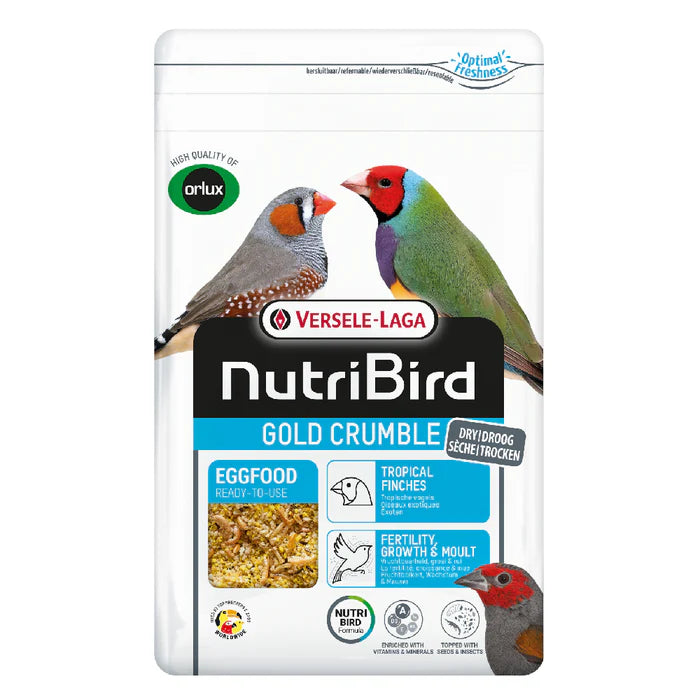 NutriBird Gold Crumble Tropical Finch Egg Food 1kg Pet Market