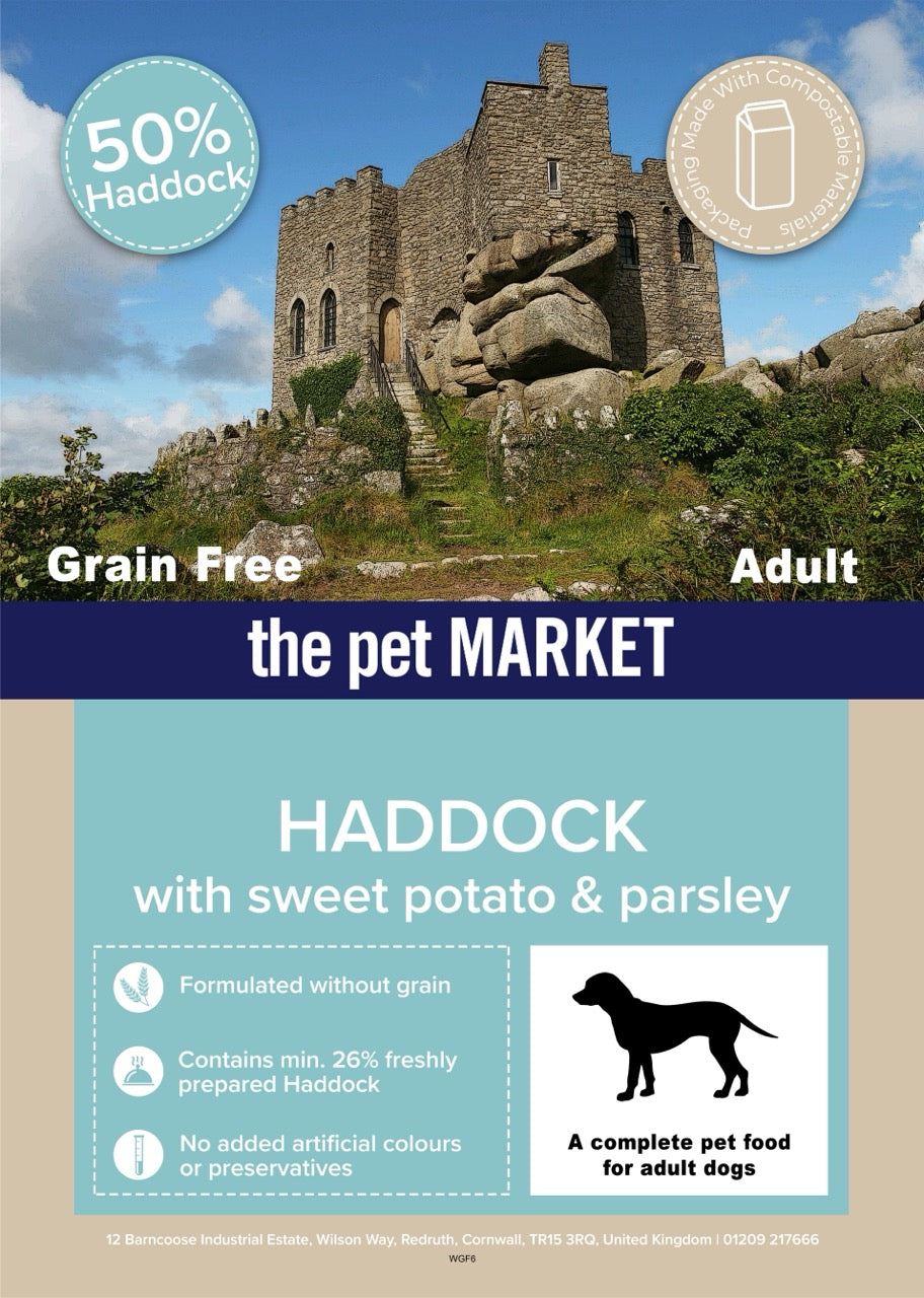 Grain Free Adult Dog Haddock Dry Complete kibble the Pet MARKET