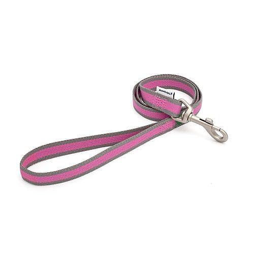 PINK & GREY MADE FROM LEAD Dog accessories Ancol