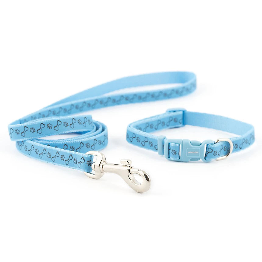 SMALL BITE REFLECTIVE Bone COLLAR LEAD SET Dog accessories Ancol