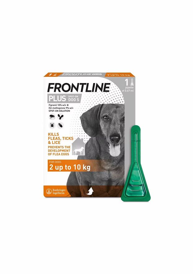 Frontline Plus Spot on Dog 2-10kg x1 Frontline