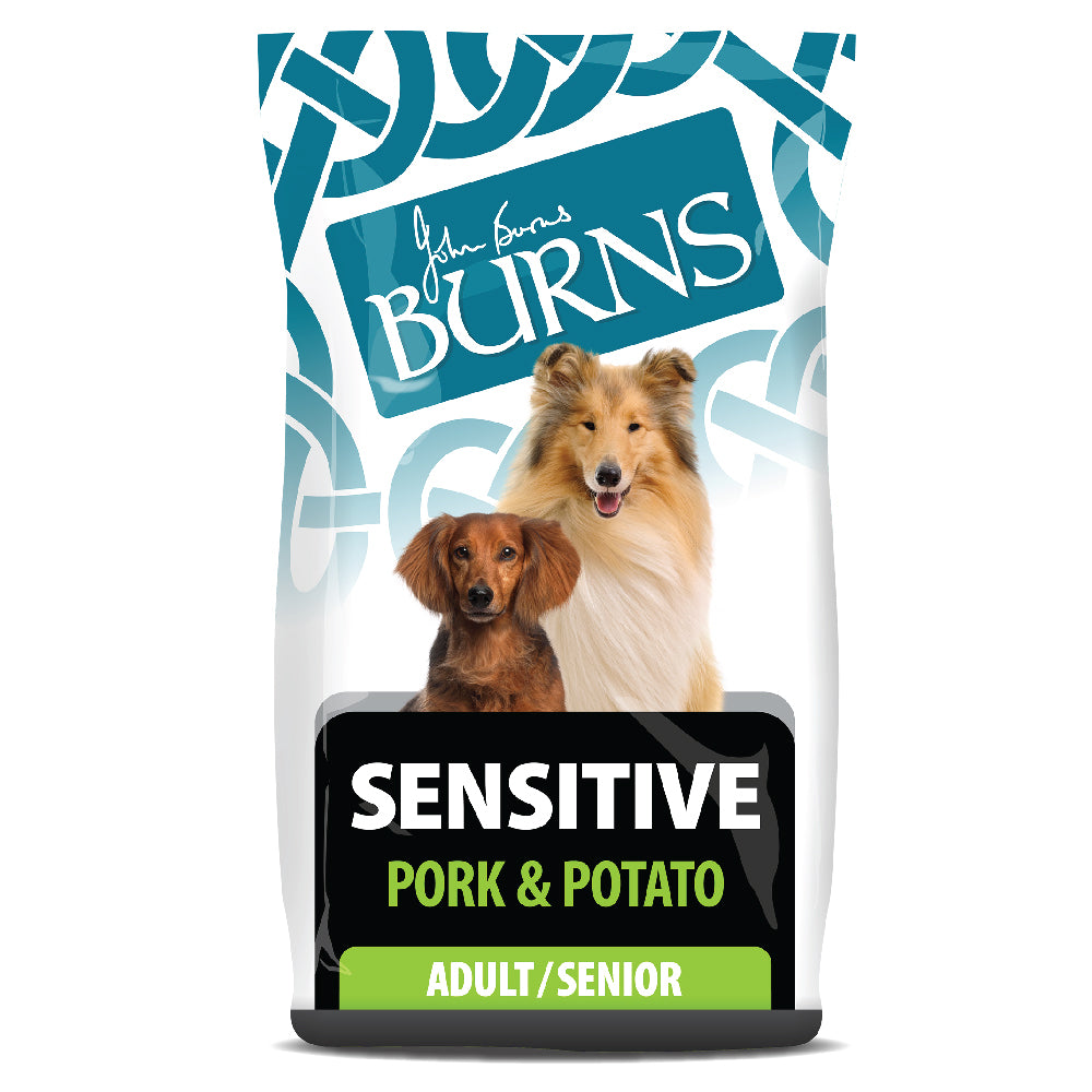 Burns Sensitive Pork With Potato Dry Complete kibble Burns