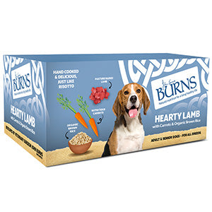 Burns Hearty Lamb Carrots and Organic Brown Rice Wet Dog Food Trays Wet Food Burns