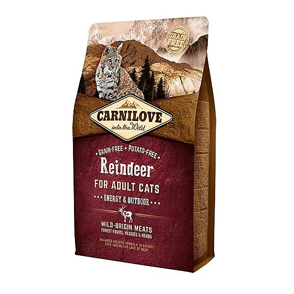 CARNILOVE Adult Reindreer Energy & Outdoor (400g) Cat - Food Carilove