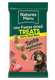 Natures Menu Raw Freeze Dried Treats 100% Beef Bites Pet Market