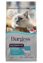 Burgess Neutered Cat Food Chicken 1.5kg Pet Market