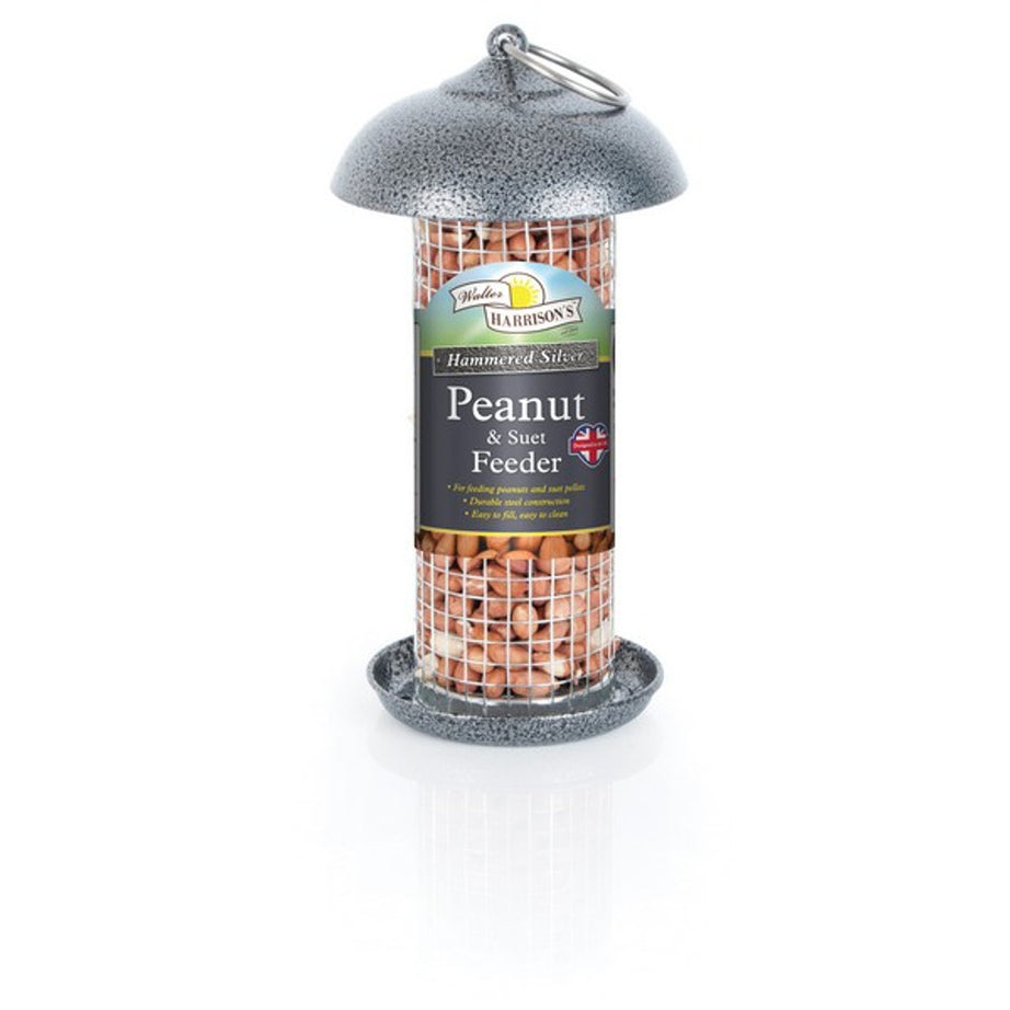 Harrisons Hammertone Silver Mini Peanut Feed 20cm Bird feeder Harrisions