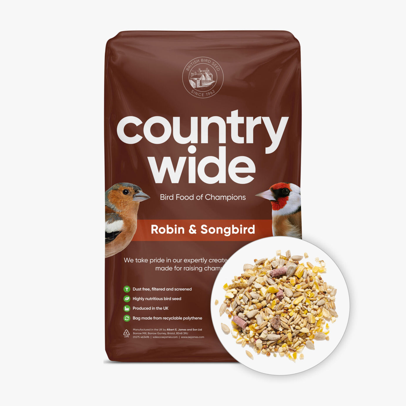 Countrywide Robin & Songbird Mix Bird feed Country Wide