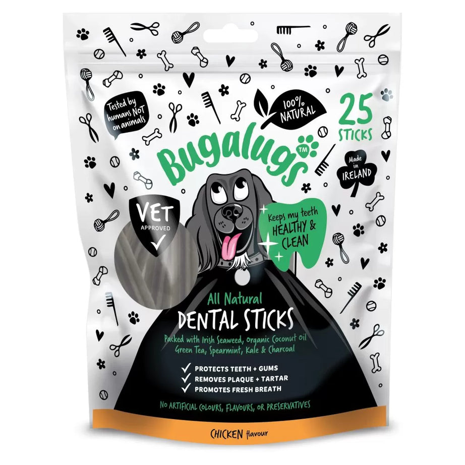 Dental Sticks for Dogs – Chicken Flavour Dog Treat Bugalugs
