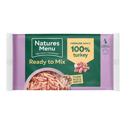 Natures menu freeflow frozen turkey 2kg Pet Market