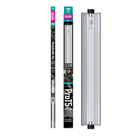 Arcadia Pro T5 UVB Kit, ShadeDweller Max, 2.5% UVB, 14 Watt (55cm) Reptile UVB Arcadia