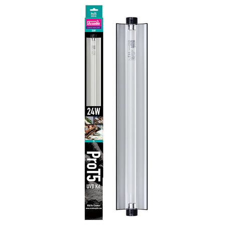 Arcadia Pro T5 UVB Kit, 24 Watt (60cm) Reptile UVB Arcadia