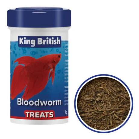 King British Bloodworm Treats 7g Fish Food King British