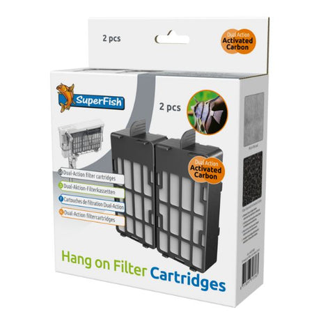 SuperFish Hang on Filter Internal Filter SuperFish Replacement Cartridge 2x