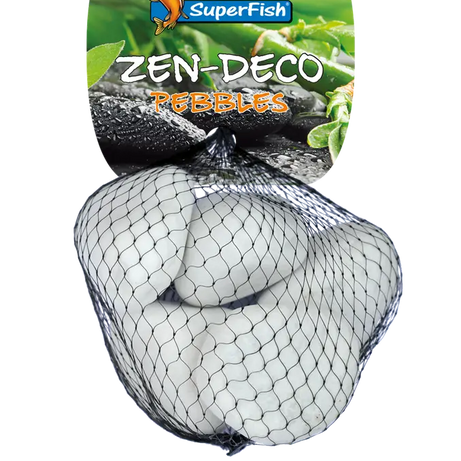 SuperFish Zen Pebble Aquarium Decorative Gravel SuperFish Medium White 450g