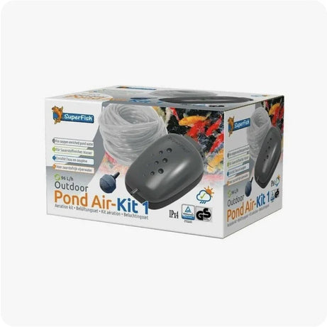 SuperFish Pond Air Kit Mini Air Pump SuperFish 1-Way