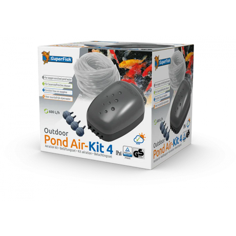 SuperFish Pond Air Kit Mini Air Pump SuperFish 4-Way